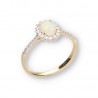 Opal Diamanten Ring