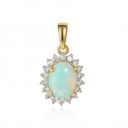 Opal Diamanten Anhänger