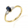 Saphir Diamanten Ring