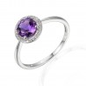 Amethyst Diamanten Ring