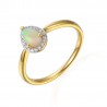 Opal Diamanten Ring