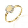 Opal Diamanten Ring