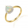 Opal Diamanten Ring