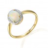 Opal Diamanten Ring