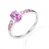 Pinker Saphir Ring